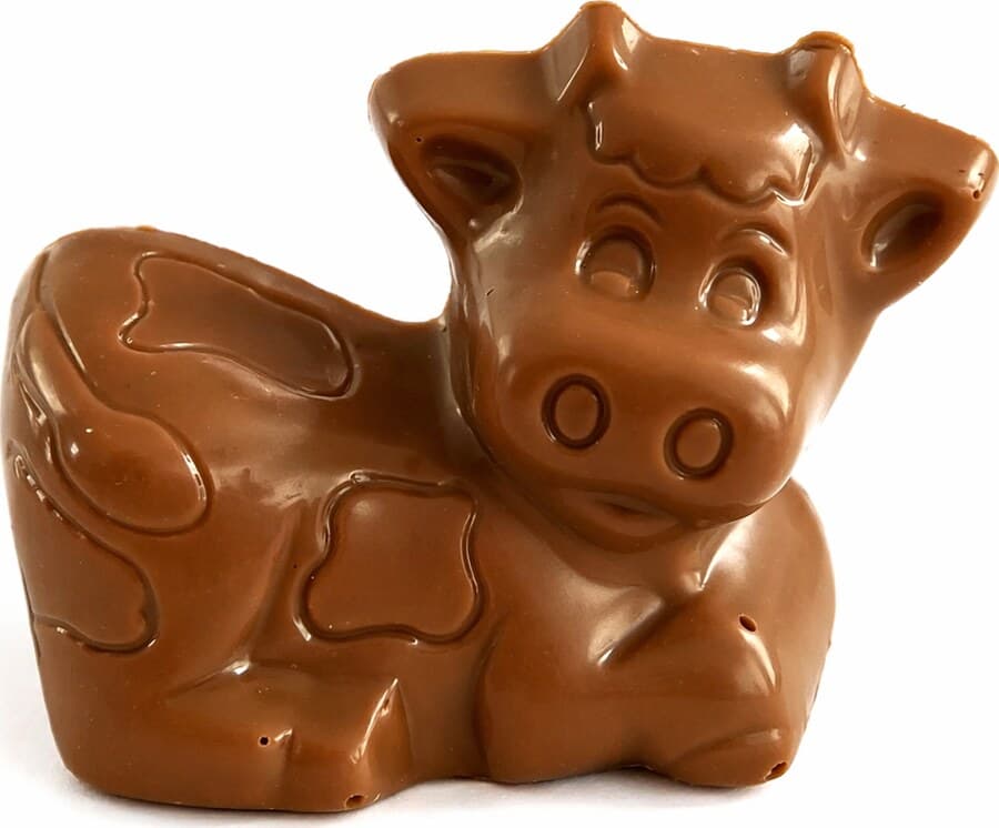 Vache en chocolat au lait