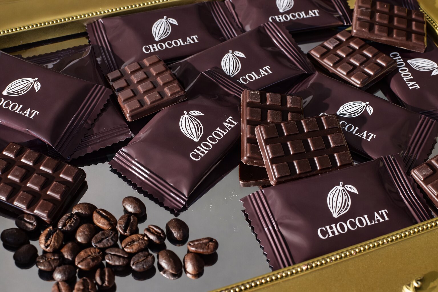 Napolitain chocolat noir café